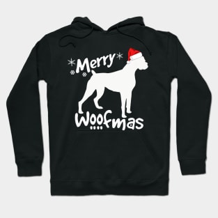 Merry Woofmas, Santa Boxer Dog Hoodie